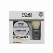 Cedar & Sage Shaving Duo