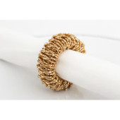 MEINA, napkin ring, beads, gold