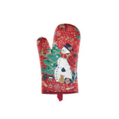 Christmas Gauntlet Oven Glove - Snowman