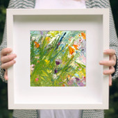 Rock of Doon's Wild Summer Blooms - Signed Limited Edition Framed Print 12x12"