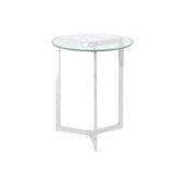 Linton Stainless Steel And Glass End Table *In-store