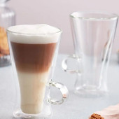 Duo 2 Piece Grande Latte Macchiato Glass Set, 320ml