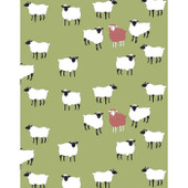 Sheep Print Scarf - Kiwi