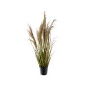 Faux Grass In Pot Plastic 85cm