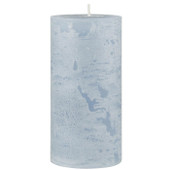 Rustic Candle Light Blue 14cm