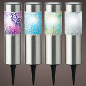 Solar Stake Light Stainless Steel (4 colours)(Qty:1) *2 For €12