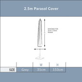 2.5m Parasol Cover