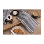 Foula Printed Tea Towel 40x70cm 2pk - Grey Stripe