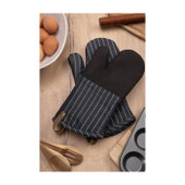 Neoprene Oven Mitt 2pk - Denim Pin Stripe