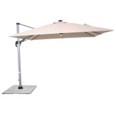 Truro 3.0 x 3.0m Sand Square Cantilever Parasol with LED Light & Cover