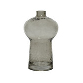 Vase Glass Transparent Spray Grey