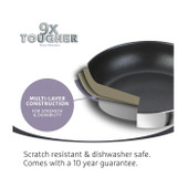 9 X Tougher Universal Saucepan Set - Small, Medium & Large