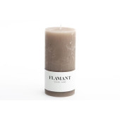 Beth Candle Taupe 9x15cm