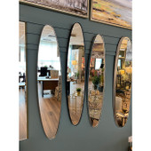 Vardo Long Oval Mirror Black *in-store