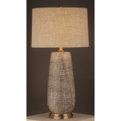 San Jose Ceramic Blue Bubble Table Lamp 30.5"H *in-store