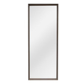 Brown Beige Large Rectangular Bevelled Mirror *in-store