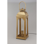 Large Gold Lantern Lamp 8.5x26"