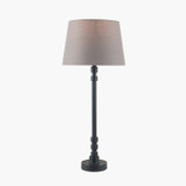 Rhode Matt Black Stick Metal Table Lamp *in-store