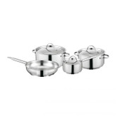 7-pc Cookware Set With Stainless Steel Lid Comfort