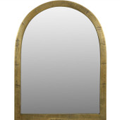 Arched Window Small Mirror in Brass Finish *in-store