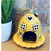 Beehive Yellow Bird Feeder