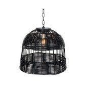 Solar Hanging Light Wicker Steady