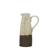 Aged Cream Terracotta Jug 36cm *in-store