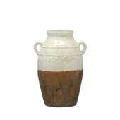 Aged Cream Terracotta Pot 47cm *in-store