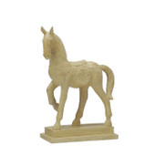 Wood-Finish Horse on Stand *in-store