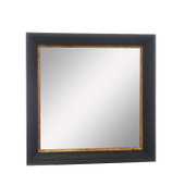 Black and Gold Square Mirror 89cm *in-store