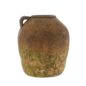 Aged Effect Terracotta  Pot with Handle 34cm *in-store