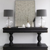 Chloe Small Distressed Black Console Table *in-store