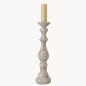 Billie Pillar Stone Candle Holder