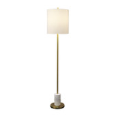 Obera Floor Lamp 158cm Antique Brass Marble