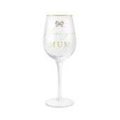 I Love You Mum Wine Glass