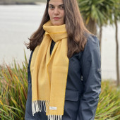 Lambswool Sunflower Herringbone Scarf *in-store