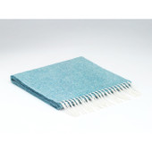 Lambswool Spotted Turquoise Scarf *in-store