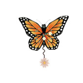 Spread Wings Butterfly Clock