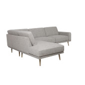Darcy Boucle Fabric L Shaped Sofa - Left