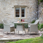 Tetbury Nutmeg Rattan 80cm Bistro Set