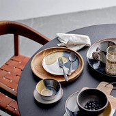 Jules Serving Plate, Grey, Stoneware *in-store