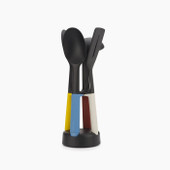 Elevate™ Slim 4-piece Multicolour Utensil Set with Storage Stand *in-store