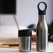 2-piece Stainless-steel Travel Mug & Bottle Set *in-store