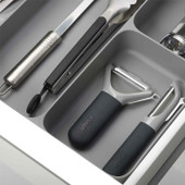 DrawerStore™ Grey Cutlery, Utensil & Gadget Organiser *in-store