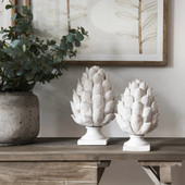 Billie Small Glazed Stone Artichoke