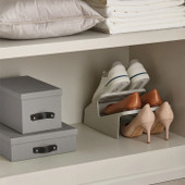 Shoe-In™ Space-saving Ecru Shoe Rack *in-store