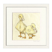 'Ducklings' Print Framed 43x43cm *in-store