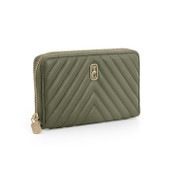 Bordeaux Chevron Wallet Olive *in-store