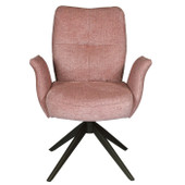 Fallon Light Rose Swivel Chair