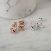 Rose Gold Bee Stud Earrings